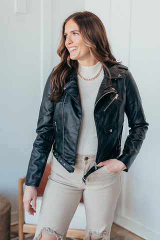 Harley Leather Biker Jacket - 2 Colors