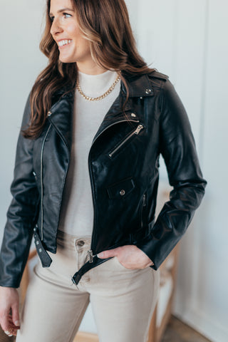 Harley Leather Biker Jacket - 2 Colors