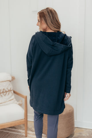 Mono B Longline Zip Up Hooded Jacket - 3 Colors