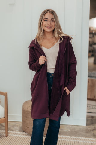 Mono B Longline Zip Up Hooded Jacket - 3 Colors