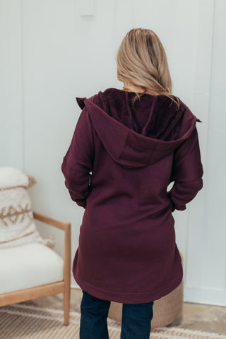 Mono B Longline Zip Up Hooded Jacket - 3 Colors