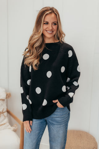 Polka Dot Cozy Sweater - 3 Colors