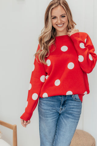 Polka Dot Cozy Sweater - 3 Colors