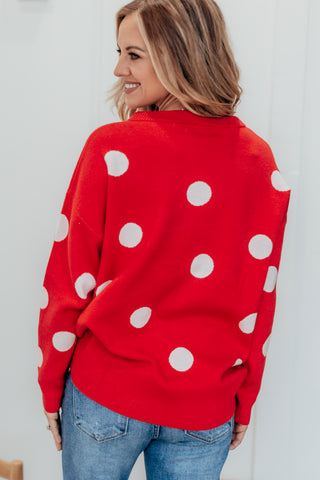 Polka Dot Cozy Sweater - 3 Colors