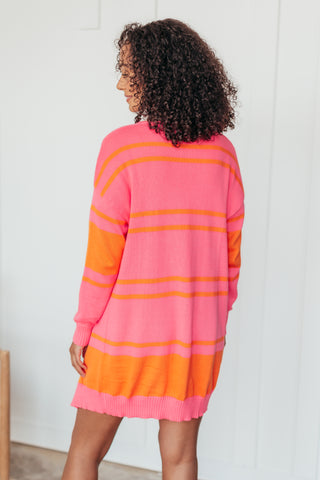 Walking On Sunshine Striped Cardigan