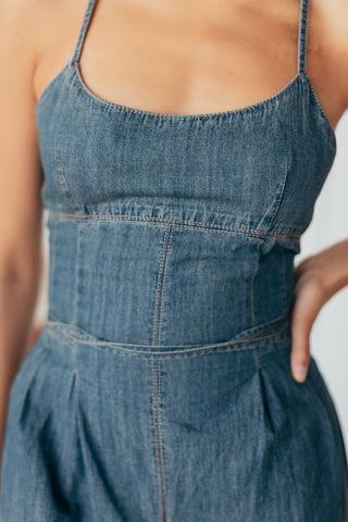 Muse Washed Denim Jumpsuit
