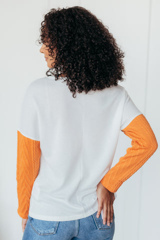 Fall Vibes Colorblock Top - 2 Colors