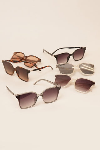 Glittery Frame Sunglasses - 6 Colors