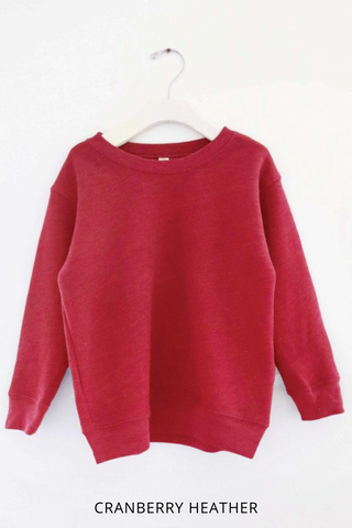 Kids- Oat Collective | Basic Solid Sweatshirt