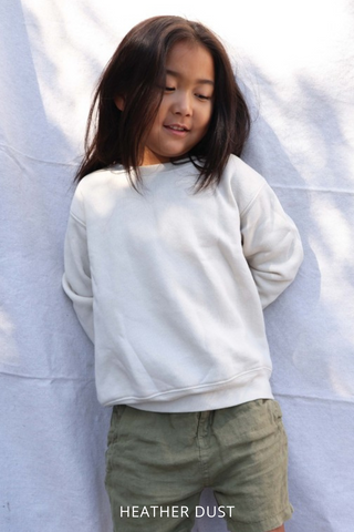 Kids- Oat Collective | Basic Solid Sweatshirt