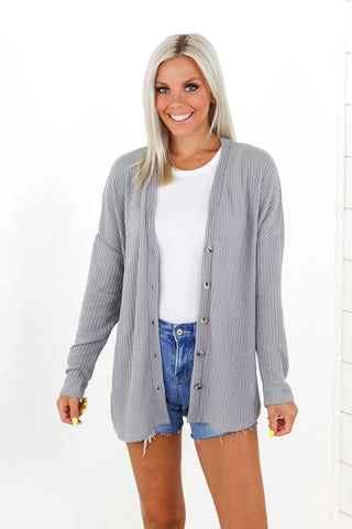 Greta Waffle Knit Cardigan - 3 Colors