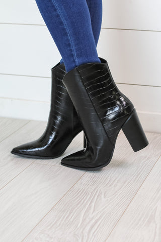 Nashville Black Booties