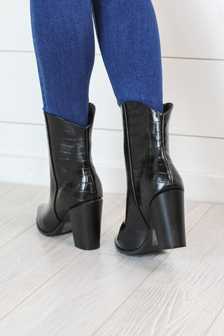 Nashville Black Booties
