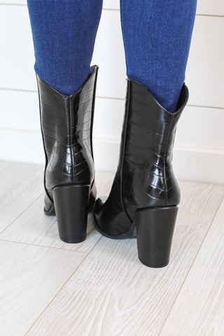 Nashville Black Booties