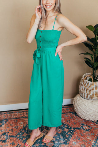 Allison Smocked Jumpsuit
