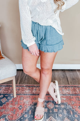 Mineral Wash Gauze Shorts - 2 Colors