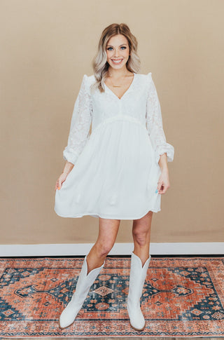 Happiness Crochet Lace Babydoll Dress