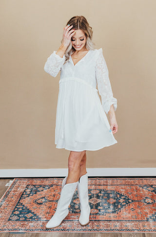 Happiness Crochet Lace Babydoll Dress