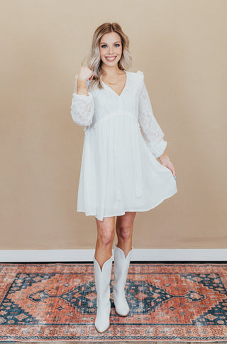 Happiness Crochet Lace Babydoll Dress