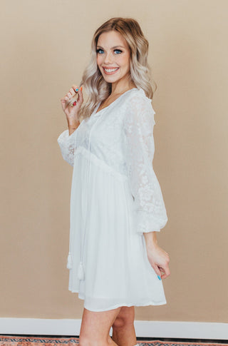 Happiness Crochet Lace Babydoll Dress
