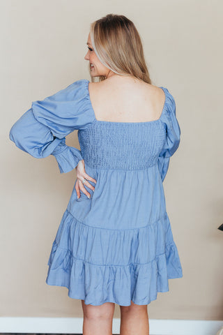 Boho Shirred Ruffle Mini Dress - 2 Colors
