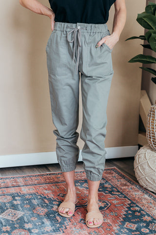Twill Sueded Jogger