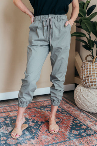 Twill Sueded Jogger