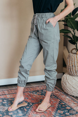 Twill Sueded Jogger