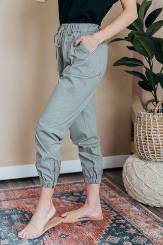 Twill Sueded Jogger