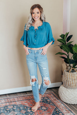 Kyra Balloon Sleeve Top - 2 Colors