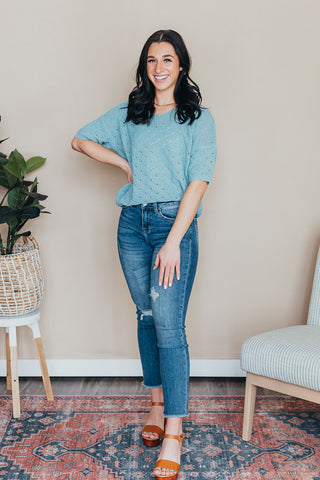 Cassie V-Neck Sweater Top - 3 Colors