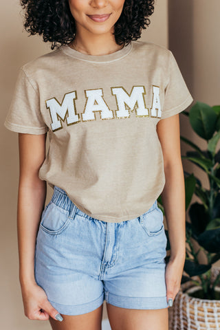 Mama Graphic Crop Top - 2 Colors