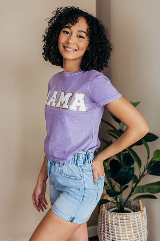 Mama Graphic Crop Top - 2 Colors
