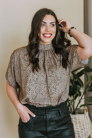 Landry Leopard Halter Top - 2 Colors