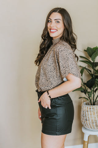 Landry Leopard Halter Top - 2 Colors