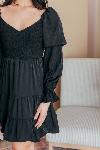 Boho Shirred Ruffle Mini Dress - 2 Colors