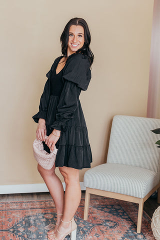 Boho Shirred Ruffle Mini Dress - 2 Colors
