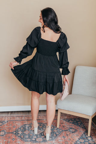 Boho Shirred Ruffle Mini Dress - 2 Colors