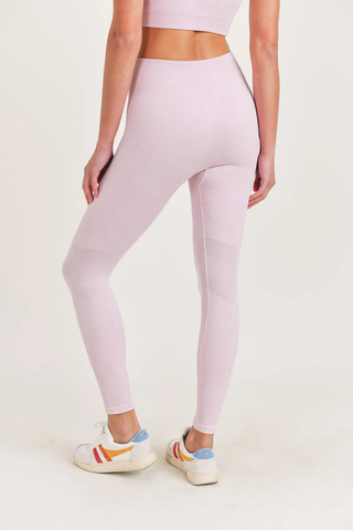 Mono B Ribbed Seamless Leggings w/ Slanted Panels - 2 Colors